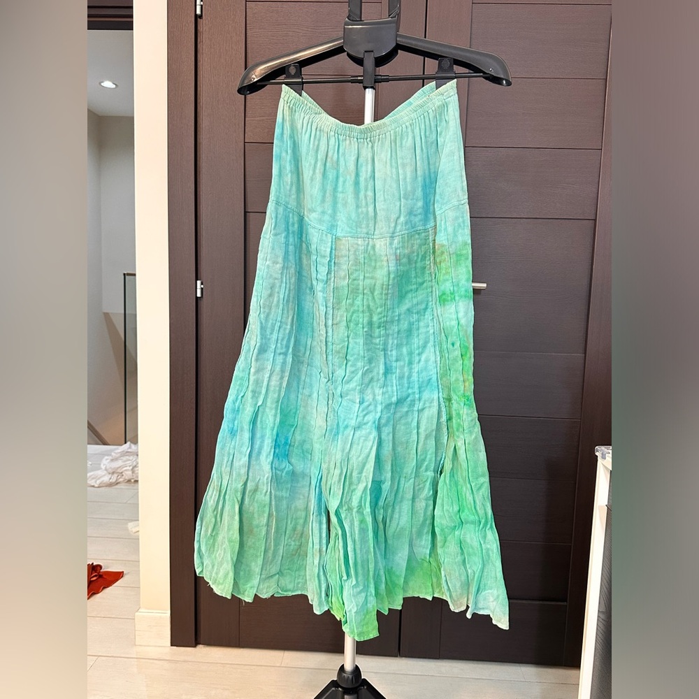 Elegant Green Maxi Skirt